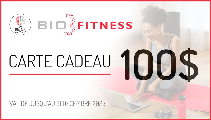 Certificat cadeau bio3fitness 2024 2025 FR